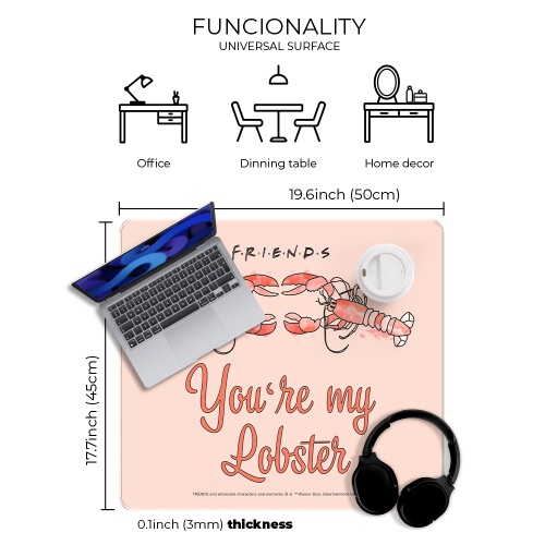 Mata na biurko Podkładka ochronna 50x45 cm DC Friends Przyjaciele II  (3).png