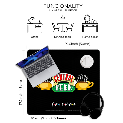 Mata na biurko Podkładka ochronna 50x45 cm DC Friends Przyjaciele IV  (3).png