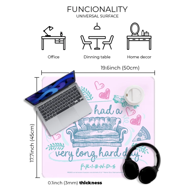 Mata na biurko Podkładka ochronna 50x45 cm DC Friends Przyjaciele IX  (3).png