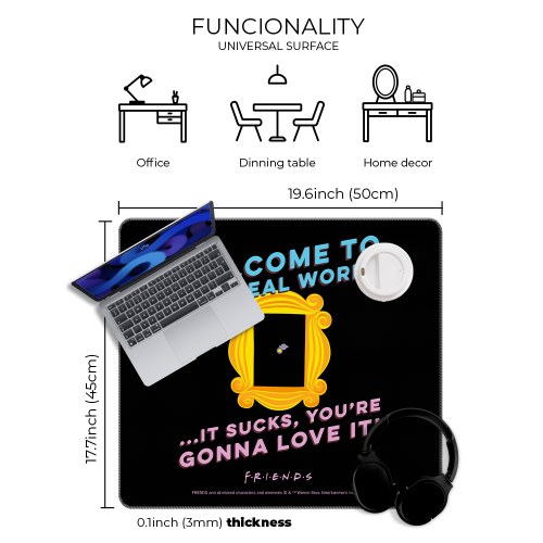 Mata na biurko Podkładka ochronna 50x45 cm DC Friends Przyjaciele XIII  (3).png