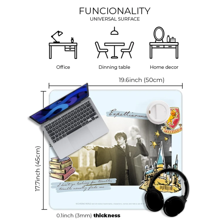 Mata na biurko Podkładka ochronna 50x45 cm Harry Potter XIII  (4).jpg