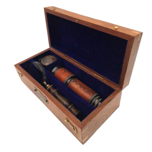 Zestaw Upominkowy (Luneta Kompas Lupa) stylizacja Retro Replika dekoracja  (3).png