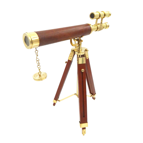 Luneta Mosiężna Horyzont Odkrywców na Trójnogu Replika Retro Vintage  (5).png