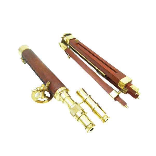 Luneta Mosiężna Horyzont Odkrywców na Trójnogu Replika Retro Vintage  (1).png