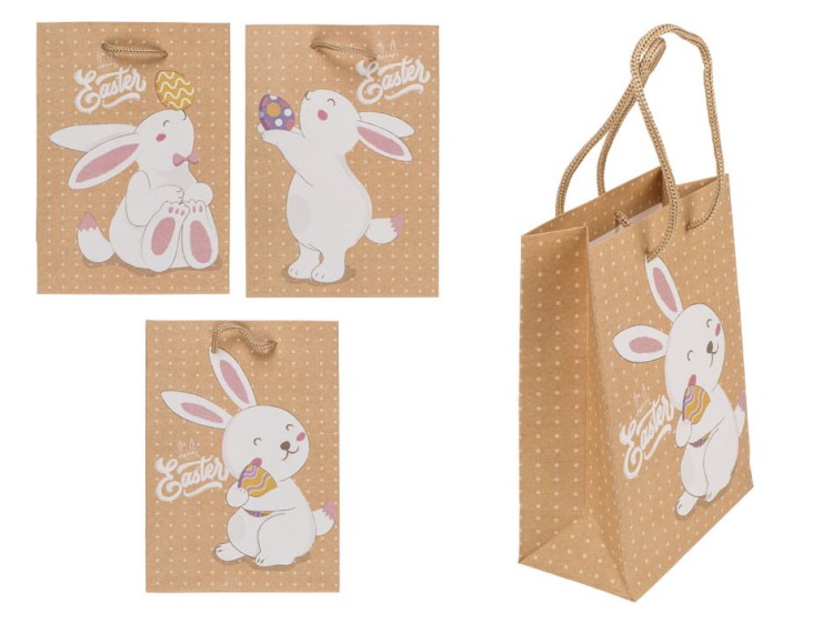 Torba Prezentowa papierowa Zajączek zając wielkanocny na prezent 12x6x16 2.jpg