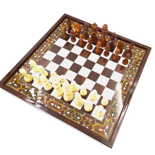 Ekskluzywne Szachy Lux Pearl drewniane ozdobne perłowe wykończenie  (1).jpg