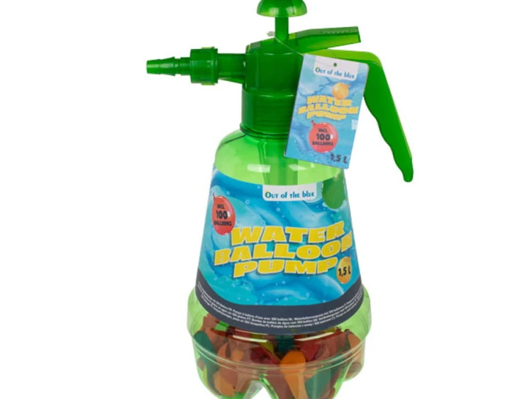 Pompka do balonów wodnych z 100 balonami Bomby do wody 1.jpg