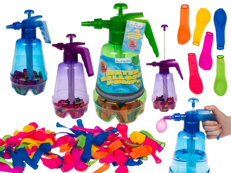 Pompka do balonów wodnych z 100 balonami Bomby do wody 2.jpg