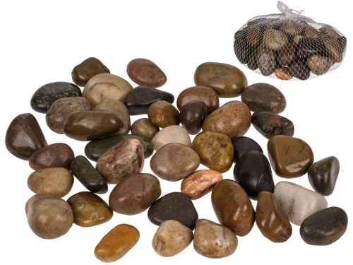 Naturalne kamienie dekoracyjne - zestaw ok 2-3 cm ok 1 kg na siatkę .jpg