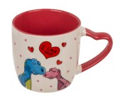 Kubek z Motywem Zakochanych Dinozaurów miłosny Serduszka Prezent 1.jpg