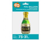 Balon foliowy "Butelka Szampana", 73x31 cm