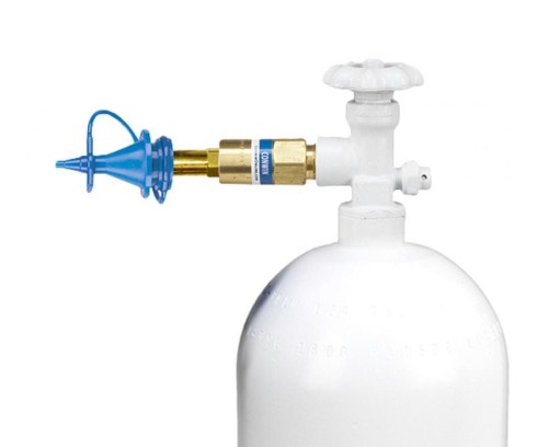 Reduktor Push prosty WP 200bar końcówka wymienna do butli z helem