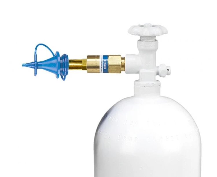 Reduktor Push prosty WP 200bar końcówka wymienna do butli z helem