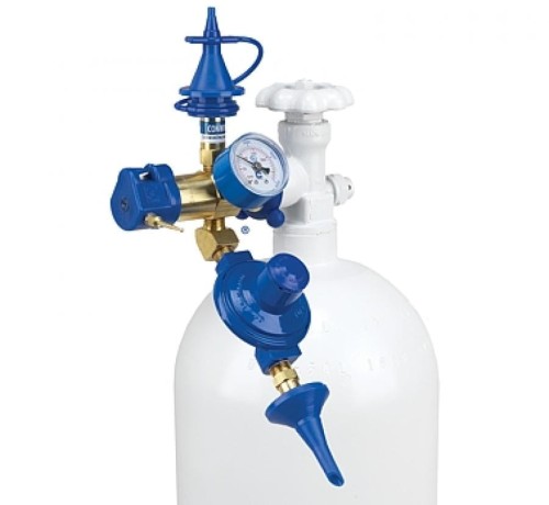 Reduktor Automat Push z manometrem igłą i nożykiem WP 200bar