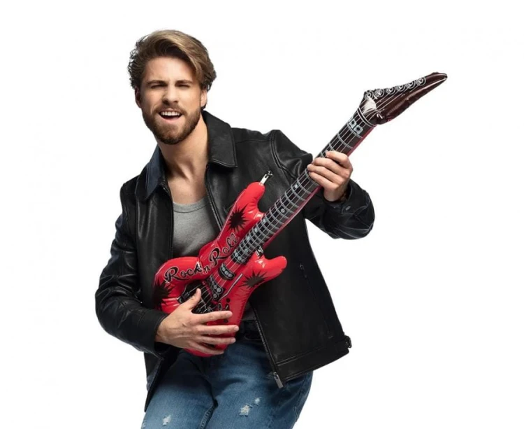 Gitara dmuchana, mix kolorów, 106 cm