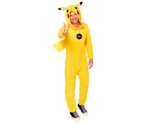 Kostium dla dorosłych Pokemon Pikachu Kombinezon Przebranie Strój