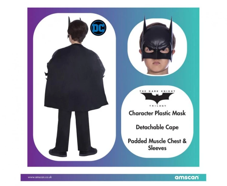 Strój Batman Dark Knight przebranie rozm. 6-8 lat kostium dla chłopca