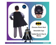 Strój Batman Classic przebranie rozm. 6-8 lat kostium dla chłopca
