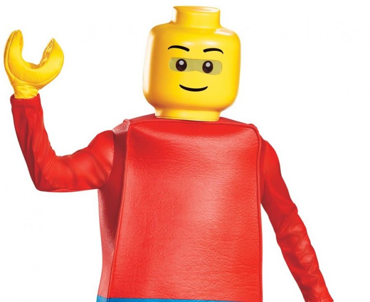 Kostium strój dla chłopca ludzik Lego rozm. M 7-8 lat licencja