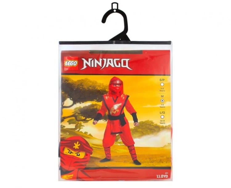 Strój Kai Legacy Przebranie kombinezon Lego Ninjago licencja rozm. M 7-8 lat