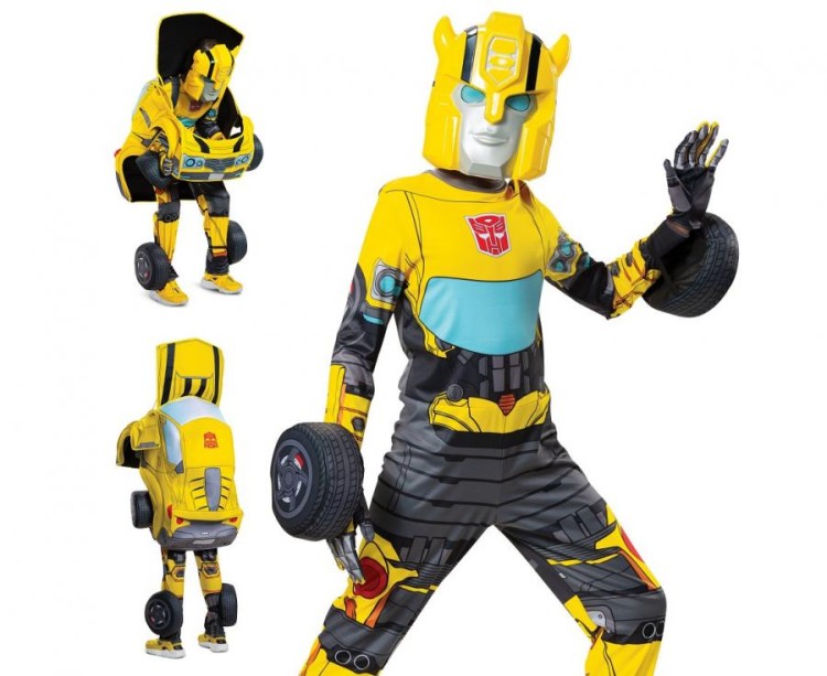 Strój do transformowania Bumblebee Transformers 3 wcielenia licencja rozm. S 4-6 lat