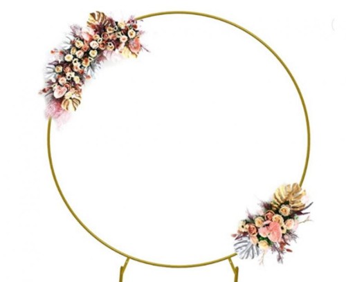 Stelaż okrągły złoty do zdjęć na balony ścianka koło 220cm