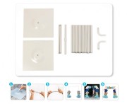 Stelaż kwadratowy na balony stojak ścianka 220x220cm