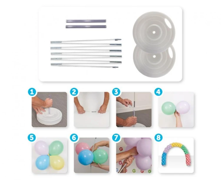 Stelaż do balonów łuk stojący stojak balonowy 300x300cm