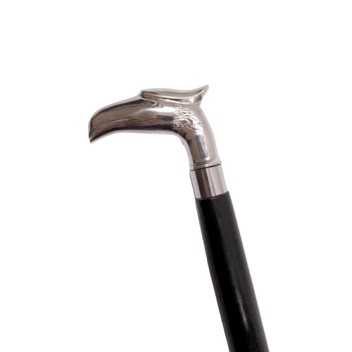 Elegancka Klasyczna Drewniana Laska z Mosiężną Rączka Głowa Orła  (1).png