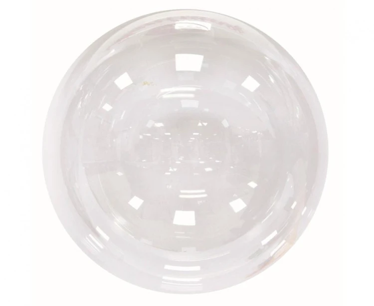 Balon duża kula przezroczysta piłka krystaliczny 30" AQUA foliowy