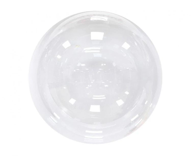 Balon duża kula przezroczysta piłka krystaliczny 24" AQUA foliowy