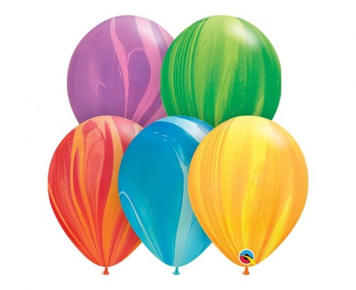 Balony marmur pastelowe mix festiwalowe kolor 100 szt 11 cali 28 cm