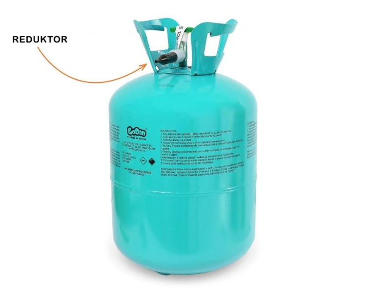 Butla z helem do balonów hel do napełniania balonów max 50 sztuk