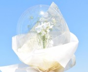 Balon foliowy przezroczysty duża kula do dekoracji kwiatowych 17,5cm 175mm 10 szt