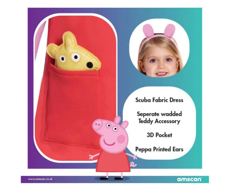 Strój dla dzieci Peppa Dress, 4-6 lat
