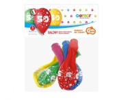 Balony urodzinowe z cyfrą 50 na urodziny pastel mix 30 cm 12" 5 szt lateksowe