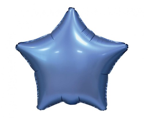 Balon foliowy Gwiazda matowa barwinek 19" na hel powietrze