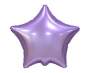 Balon foliowy Gwiazda matowa liliowa 19" na hel powietrze