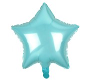Balon foliowy Gwiazda jasnoniebieska 19" na hel powietrze