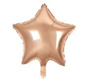 Balon foliowy Gwiazda różowo-złota 19" na hel powietrze