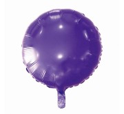 Balon foliowy Okrągły fioletowy 18" 45cm na hel powietrze