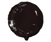 Balon foliowy Okrągły czarny 18" 45cm na hel powietrze