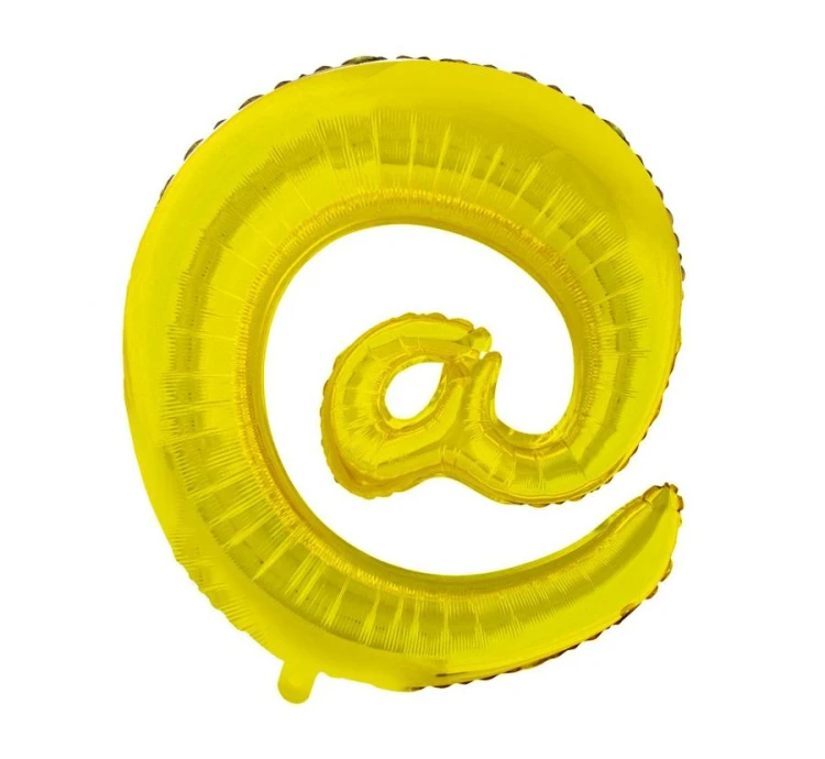 Balon foliowy Litera @ Małpa złota 89 cm duży