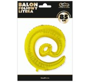 Balon foliowy Litera @ Małpa złota 89 cm duży