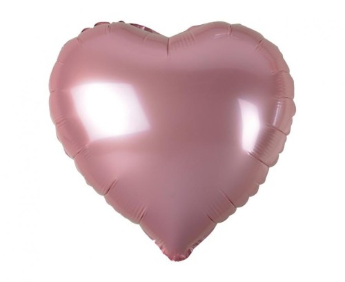 Balon foliowy Serce jasnoróżowe 18" na hel powietrzne
