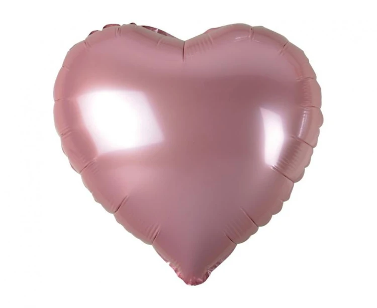 Balon foliowy Serce jasnoróżowe 18" na hel powietrzne