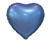 Balon foliowy Serce matowe barwinek 18" na hel powietrzne