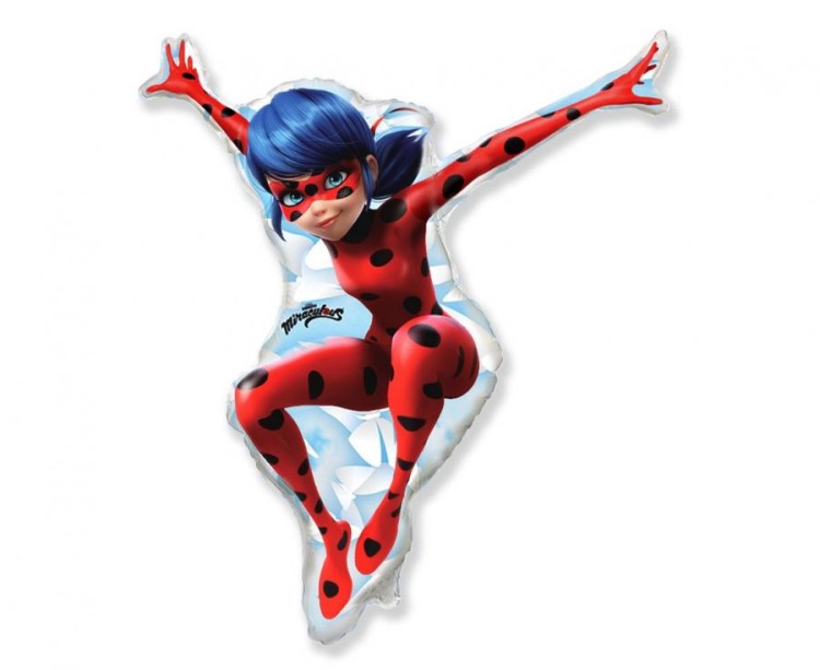 Balon foliowy 14 cali FX - Miraculous - Ladybug 33cm
