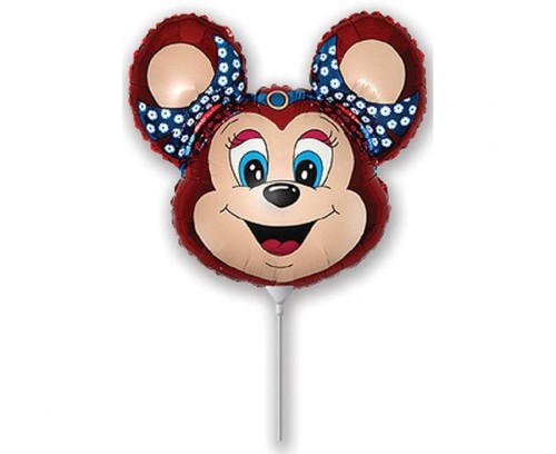 Balon foliowy 14" FX - "Babsy Mouse" (czerwona) 28cm