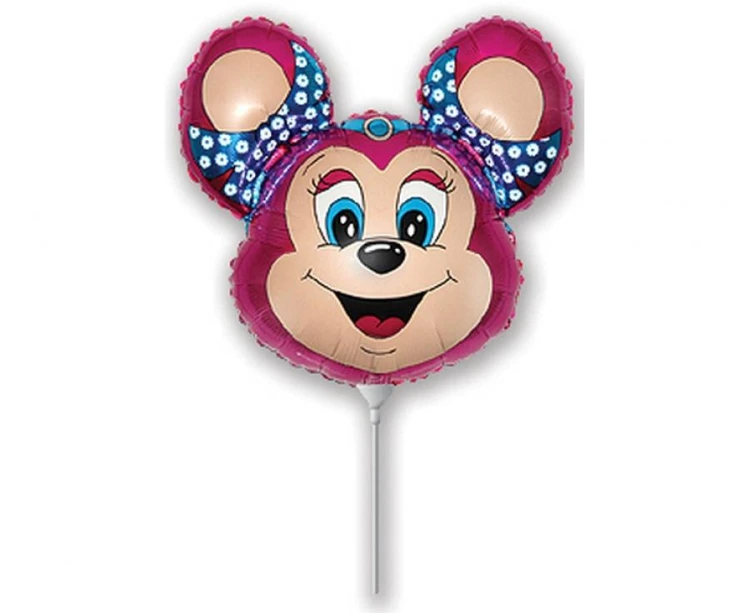 Balon foliowy 14" FX - Babsy Mouse różowa 28cm